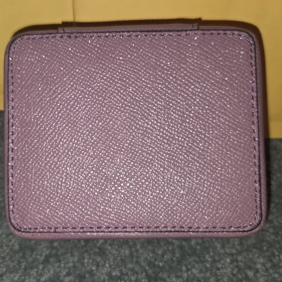Coach Pebbled Leather Lilac Jewelry Box F15151 - Picture 2 of 6